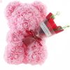Rose Bear with Flower Bouquet 24cm Rose Bear with Flower Bouquet 24cm