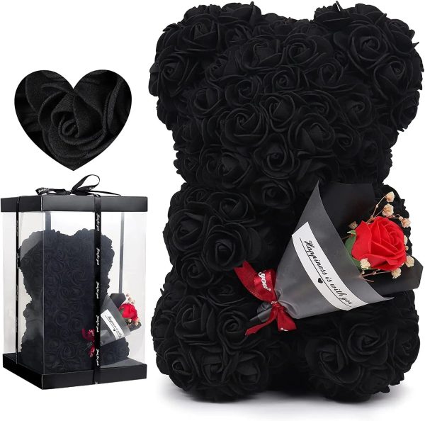 Rose Bear with Flower Bouquet 24cm Rose Bear with Flower Bouquet 24cm