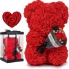 Rose Bear with Flower Bouquet 24cm Rose Bear with Flower Bouquet 24cm