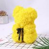 Rose Flower Teddy Bear 25cm Romantic Gift with Box