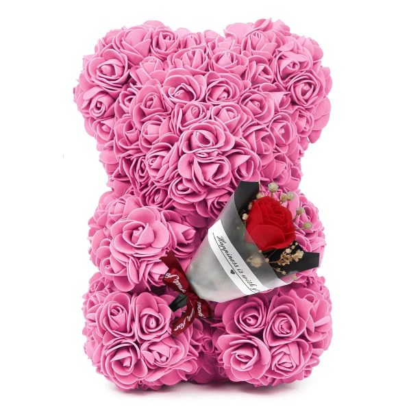 Rose Teddy Bear with Artificial Flowers – Romantic Gift for Girlfriend, Wife, or Mom Rose Teddy Bear with Artificial Flowers – Romantic Gift for Girlfriend, Wife, or Mom