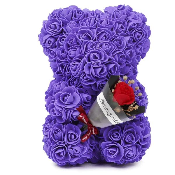 Rose Teddy Bear with Artificial Flowers – Romantic Gift for Girlfriend, Wife, or Mom Rose Teddy Bear with Artificial Flowers – Romantic Gift for Girlfriend, Wife, or Mom