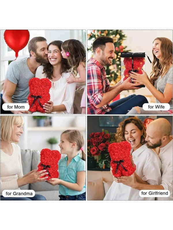 Rose Teddy Bear with Artificial Flowers – Romantic Gift for Girlfriend, Wife, or Mom Rose Teddy Bear with Artificial Flowers – Romantic Gift for Girlfriend, Wife, or Mom