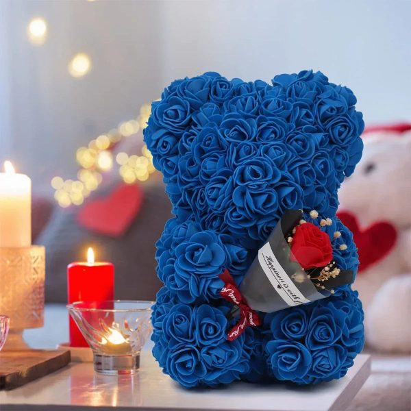 Rose Teddy Bear with Artificial Flowers – Romantic Gift for Girlfriend, Wife, or Mom Rose Teddy Bear with Artificial Flowers – Romantic Gift for Girlfriend, Wife, or Mom
