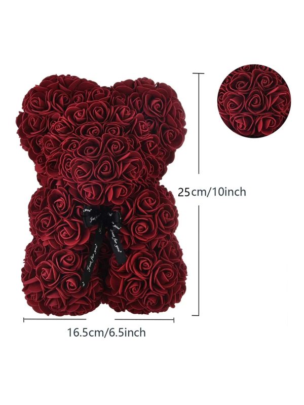 Rose Teddy Bear with Artificial Flowers – Romantic Gift for Girlfriend, Wife, or Mom Rose Teddy Bear with Artificial Flowers – Romantic Gift for Girlfriend, Wife, or Mom
