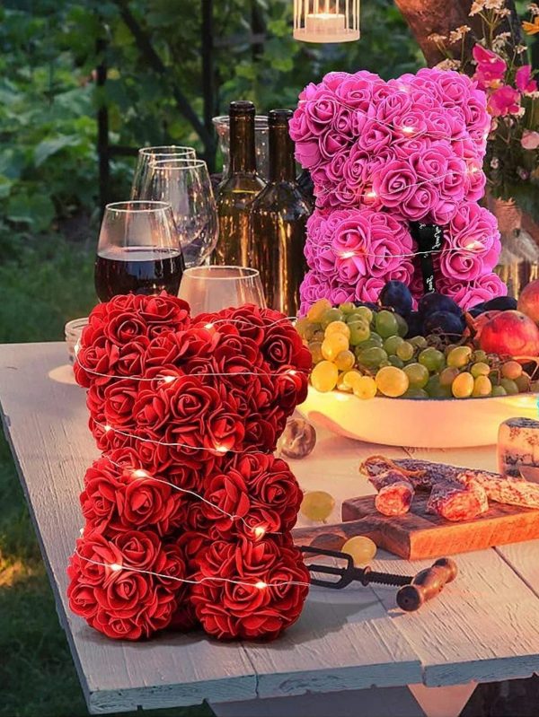Rose Teddy Bear with Artificial Flowers – Romantic Gift for Girlfriend, Wife, or Mom Rose Teddy Bear with Artificial Flowers – Romantic Gift for Girlfriend, Wife, or Mom