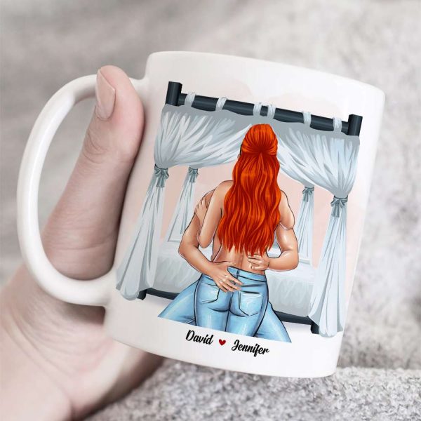 Roses Are Red Foxes Are Clever I Love Your Butt Let Me Touch It Forever, Butt Naughty Couples White Mug