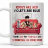 Roses Are Red Violets Are Blue Thanks Dad For Feeding Us, Dogs And Person - Personalized Custom Coffee Mug - DOG039_MG Roses Are Red Violets Are Blue Thanks Dad For Feeding Us, Dogs And Person - Personalized Custom Coffee Mug - DOG039_MG