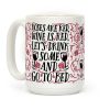 Roses Are Red Wine Is Red Coffee Mug Roses Are Red Wine Is Red Coffee Mug