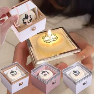 Rotating Surprise Gift Box for Ring Necklace Birthday