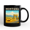 Rustic Montana State Wildlife and Landmark Personalized Mug, Yellowstone Entrance Tee and Western Prairie Souvenir with Custom Name Rustic Montana State Wildlife and Landmark Personalized Mug, Yellowstone Entrance Tee and Western Prairie Souvenir with Custom Name