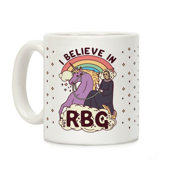 Ruth Bader Ginsburg on a Unicorn Coffee Mug Ruth Bader Ginsburg on a Unicorn Coffee Mug