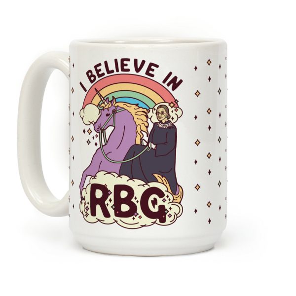 Ruth Bader Ginsburg on a Unicorn Coffee Mug Ruth Bader Ginsburg on a Unicorn Coffee Mug