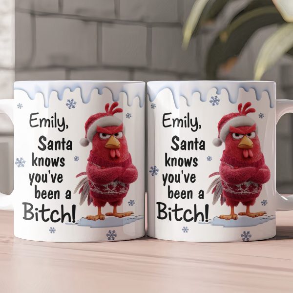 Santa Knows You've Been A B*tch! - Personalized Mug Santa Knows You've Been A B*tch! - Personalized Mug