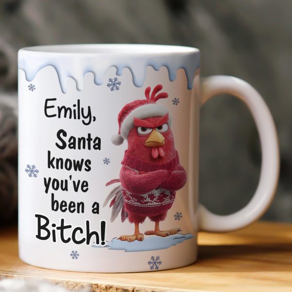 Santa Knows You've Been A B*tch! - Personalized Mug Santa Knows You've Been A B*tch! - Personalized Mug