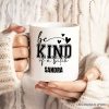 Sarcastic Be Kind Personalized Mug, Retro Bold Women With Bite Gift With Custom Name Sarcastic Be Kind Personalized Mug, Retro Bold Women With Bite Gift With Custom Name