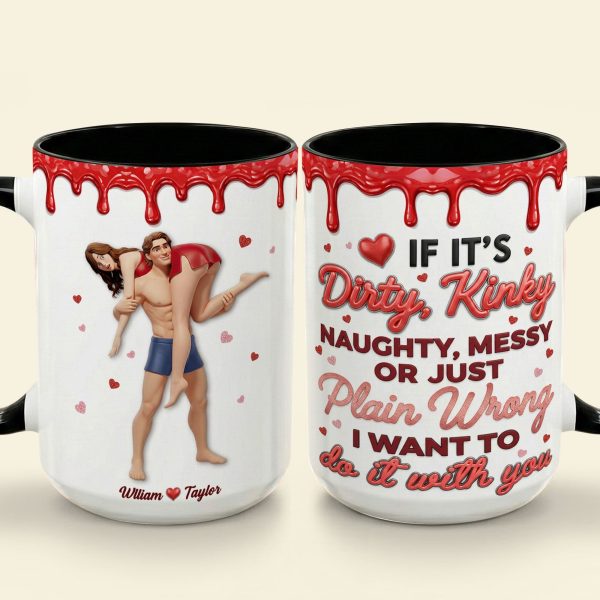 Sassy Couple Black Coffee Mug - Personalized Gifts For Couples 04HUTI300126