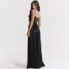 Satin Back Tie-Up Maxi Dress Satin Back Tie-Up Maxi Dress