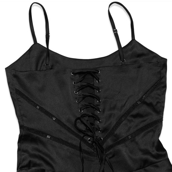 Satin Back Tie-Up Maxi Dress Satin Back Tie-Up Maxi Dress