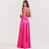 Satin Back Tie-Up Maxi Dress Satin Back Tie-Up Maxi Dress