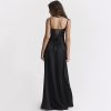Satin Back Tie-Up Maxi Dress Satin Back Tie-Up Maxi Dress