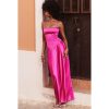Satin Back Tie-Up Maxi Dress Satin Back Tie-Up Maxi Dress
