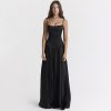 Satin Back Tie-Up Maxi Dress Satin Back Tie-Up Maxi Dress