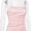 Satin Draped Tube Mini Dress Satin Draped Tube Mini Dress