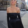 Satin Off-shoulder Long Sleeve Mini Dress Satin Off-shoulder Long Sleeve Mini Dress