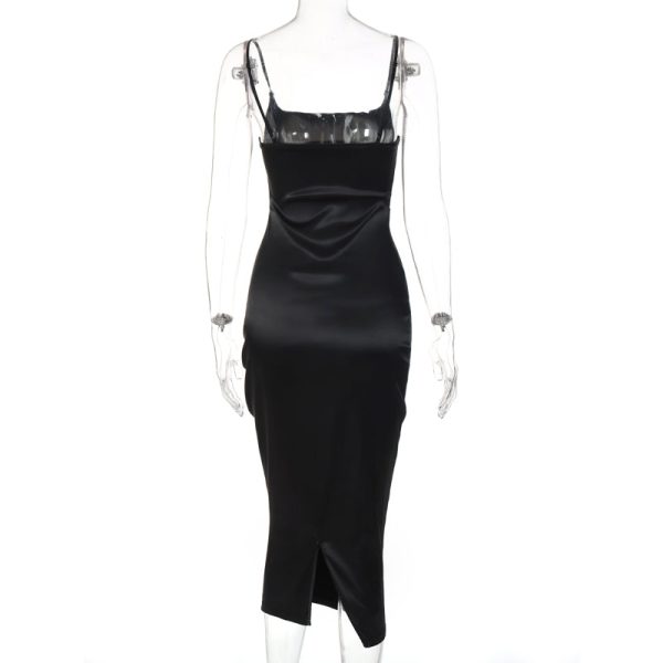 Satin Sleeveless Backless Maxi Dresses Satin Sleeveless Backless Maxi Dresses