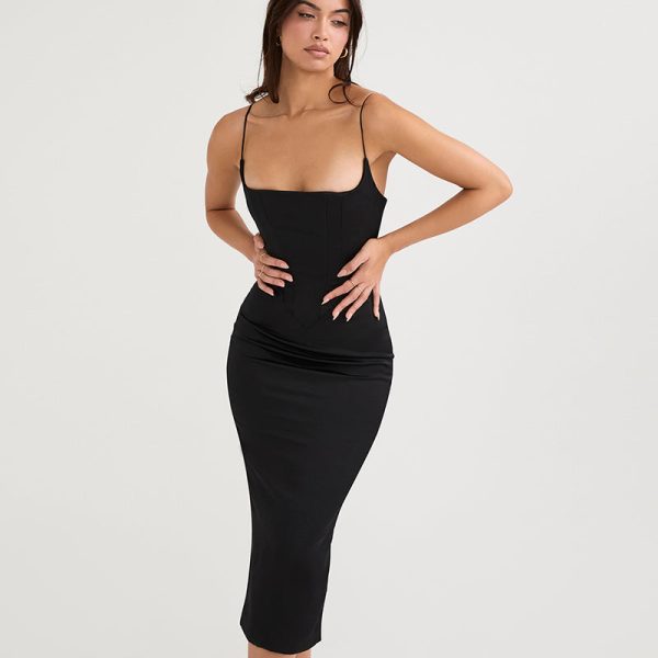 Satin Sleeveless Backless Maxi Dresses Satin Sleeveless Backless Maxi Dresses