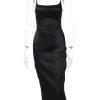 Satin Sleeveless Backless Maxi Dresses Satin Sleeveless Backless Maxi Dresses