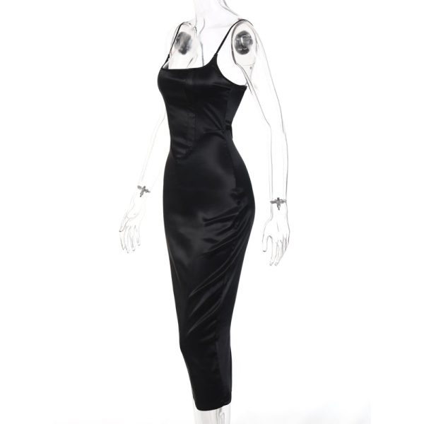 Satin Sleeveless Backless Maxi Dresses Satin Sleeveless Backless Maxi Dresses