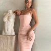 Satin Sleeveless Backless Maxi Dresses Satin Sleeveless Backless Maxi Dresses