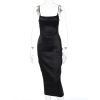 Satin Sleeveless Backless Maxi Dresses Satin Sleeveless Backless Maxi Dresses