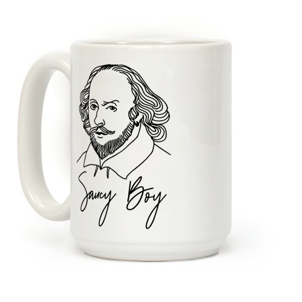 Saucy Boy William Shakespeare Coffee Mug Saucy Boy William Shakespeare Coffee Mug