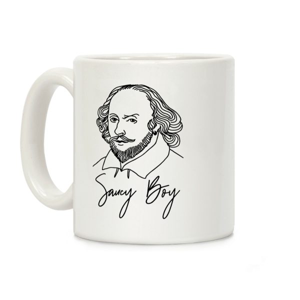 Saucy Boy William Shakespeare Coffee Mug Saucy Boy William Shakespeare Coffee Mug