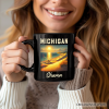 Scenic Michigan State Sleeping Bear Dunes Personalized Mug, Great Lakes Sunset Gift and Coastal Souvenir with Custom Name Scenic Michigan State Sleeping Bear Dunes Personalized Mug, Great Lakes Sunset Gift and Coastal Souvenir with Custom Name