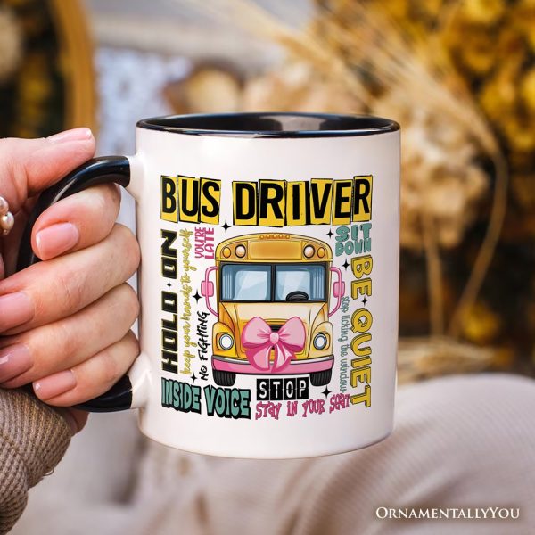School Bus Driver Personalized Mug, Funny Back to School Occupation Gift with Custom Name School Bus Driver Personalized Mug, Funny Back to School Occupation Gift with Custom Name