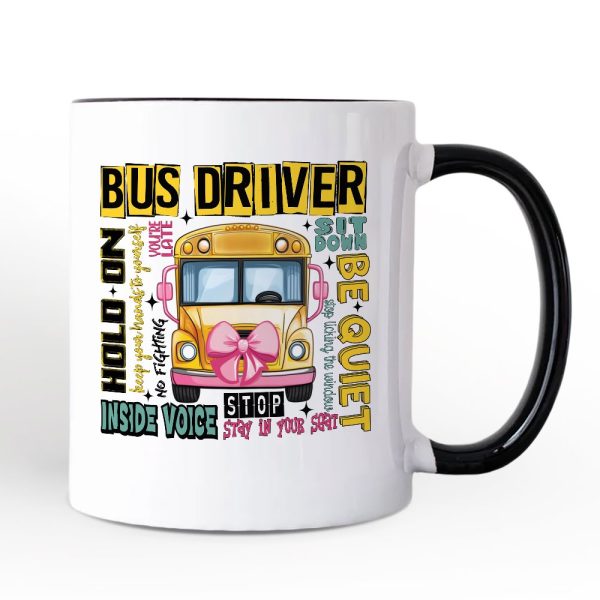School Bus Driver Personalized Mug, Funny Back to School Occupation Gift with Custom Name School Bus Driver Personalized Mug, Funny Back to School Occupation Gift with Custom Name