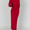 Scoop Neck Ruched Side Slit Long Sleeve Maxi Dress Scoop Neck Ruched Side Slit Long Sleeve Maxi Dress