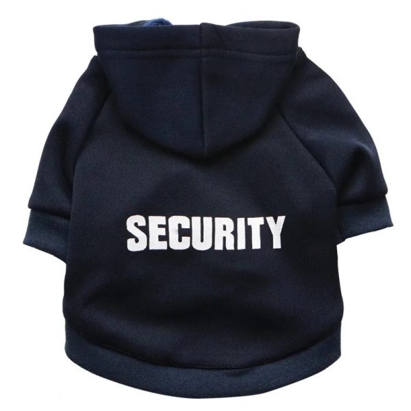 Security Dog Clothes Small Dog Hoodie Coat Security Dog Clothes Small Dog Hoodie Coat