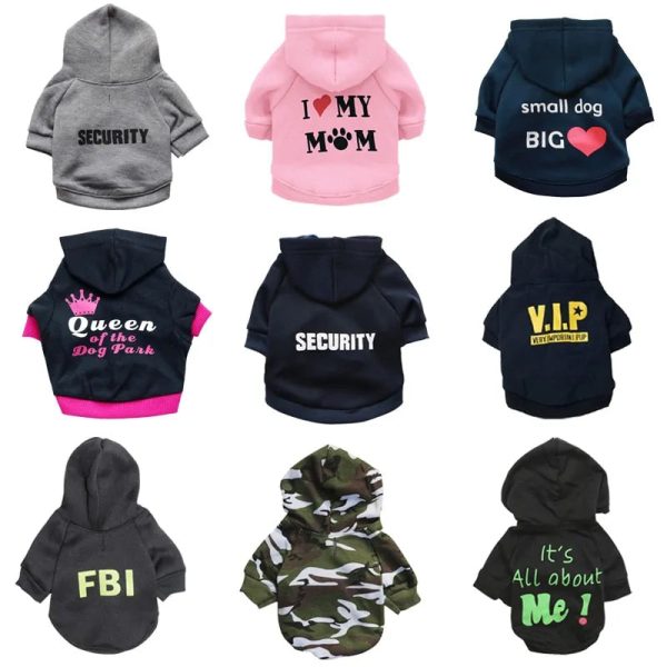 Security Dog Clothes Small Dog Hoodie Coat Security Dog Clothes Small Dog Hoodie Coat