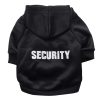Security Dog Clothes Small Dog Hoodie Coat Security Dog Clothes Small Dog Hoodie Coat