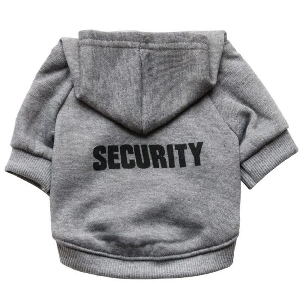 Security Dog Clothes Small Dog Hoodie Coat Security Dog Clothes Small Dog Hoodie Coat