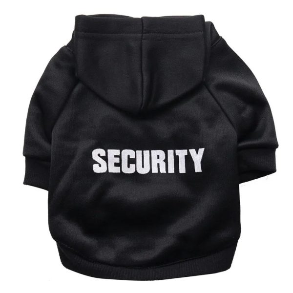 Security Dog Clothes Small Dog Hoodie Coat Security Dog Clothes Small Dog Hoodie Coat