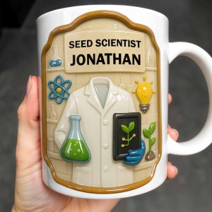 Seed Scientist With Lab Coats And Plants - Personalized Custom Coffee Mug - FAM379_MG