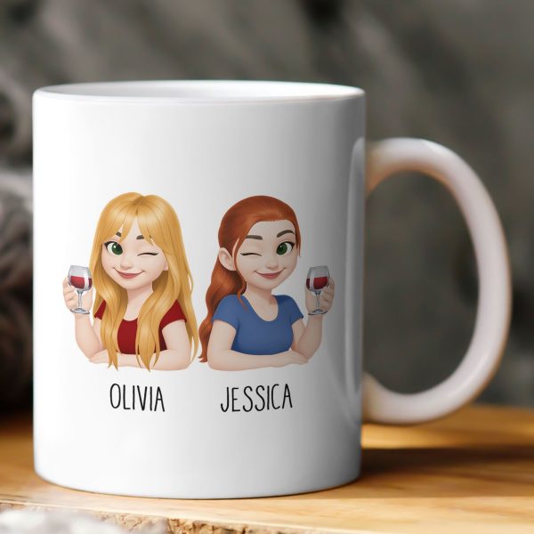 Seester Gift For Sister Definition Cute Cartoon - Personalized Mug Seester Gift For Sister Definition Cute Cartoon - Personalized Mug