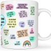 Self Love Inspirational Coffee Mug for Moms, Motivational Gift for Mom Birthday Mother's Day Christmas Gift Idea