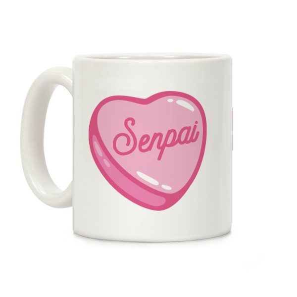 Senpai Candy Heart Coffee Mug Senpai Candy Heart Coffee Mug